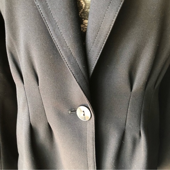 Theory Single Button Bi-stretch Blazer Black Size L - Picture 2 of 11